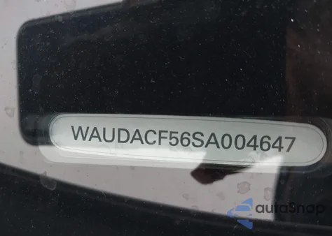 2025 Audi A5 Sportback Premium 45 Tfsi S Line Quattro S Tronic from USA, damaged, VIN WAUDACF56SA004647